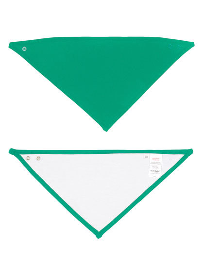 Babybugz - Bandana Bib - White, Kelly Green