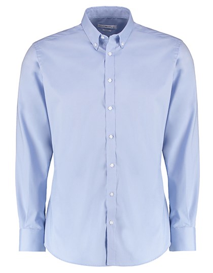 Kustom Kit - Men´s Slim Fit Stretch Oxford Shirt Long Sleeve