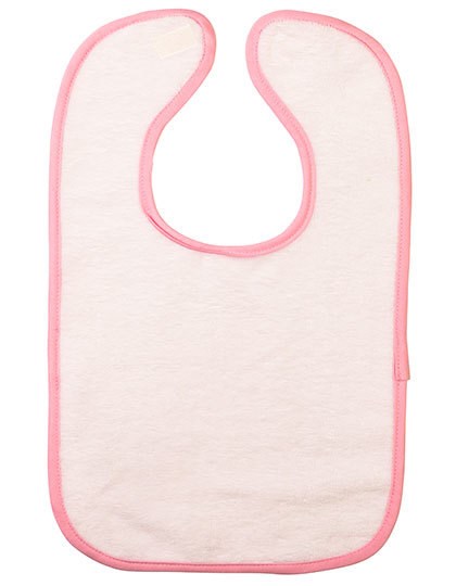 ARTG - Babiezz® ALL-Over Sublimation Baby Bib - White, Light Pink