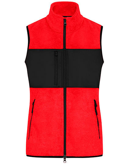 Daiber - Ladies´ Fleece Vest - Red, Black
