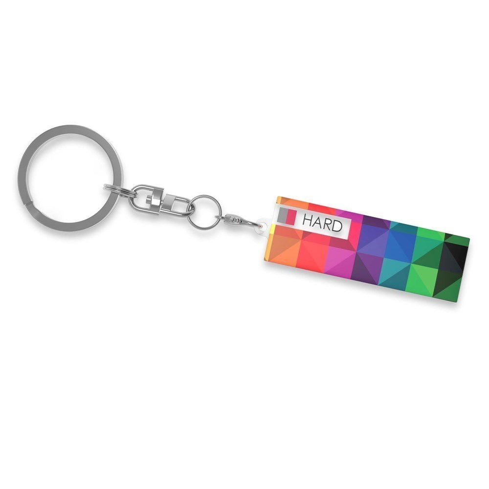 Key Ring Hard Single, Print in full color, < 10 cm2